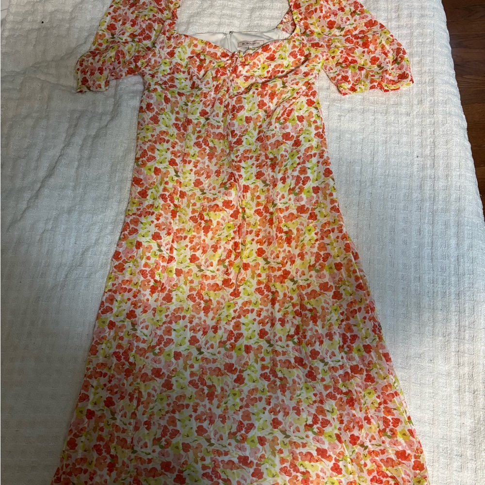 BCBGeneration Floral Dress with Vibrant Hues